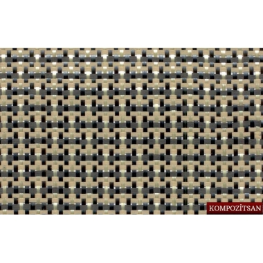 Carbon Kevlar Fiber Fabric 210gr/m2 Plain